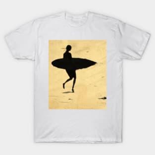 Summer Day - Surfer Girl on Beach T-Shirt